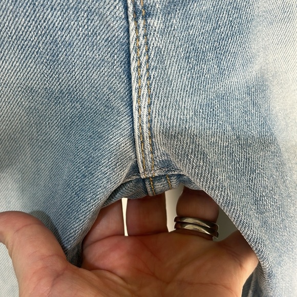 MOTHER SUPERIOR The Scrapper High Rise Ankle Straight Leg Jeans Size 23 - Picture 13 of 16